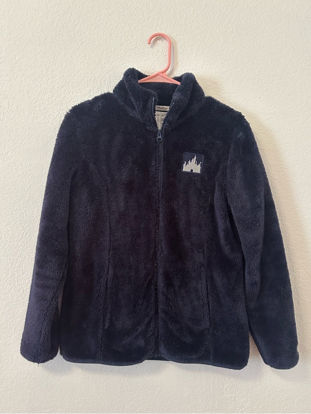 DISNEY PARKS DISNEYLAND Cozy navy blue Full-Zip Plush Jacket